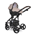 Cochecito de bebé RIMINI Premium GREEN con asiento elevador de coche RIMINI DI MARE String&Black */opción/